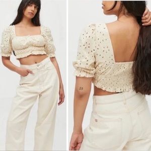 UO Brooke Eyelet Blouse